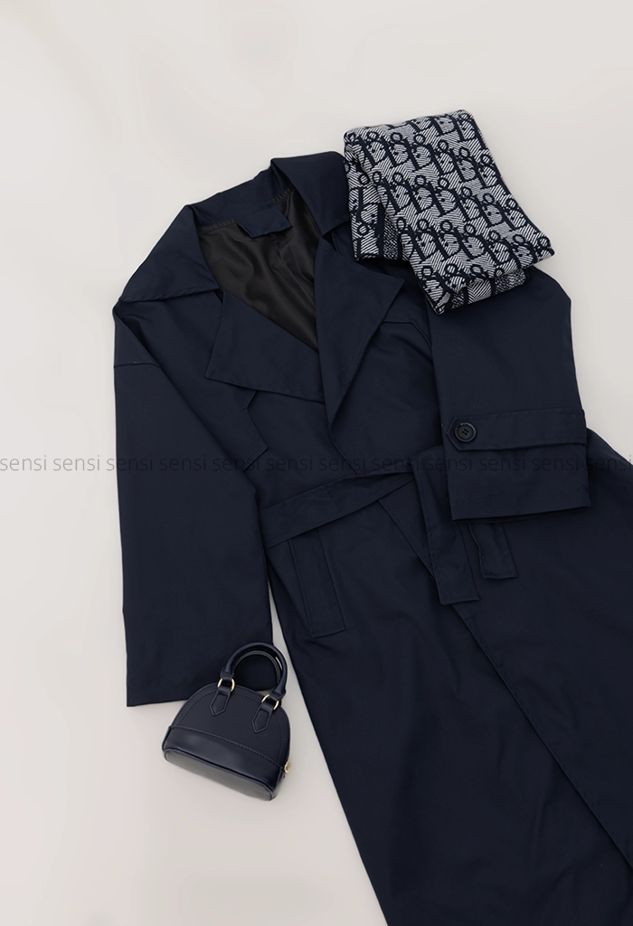 بارانی آستر دارپشت چاک دار@@ کد1004287